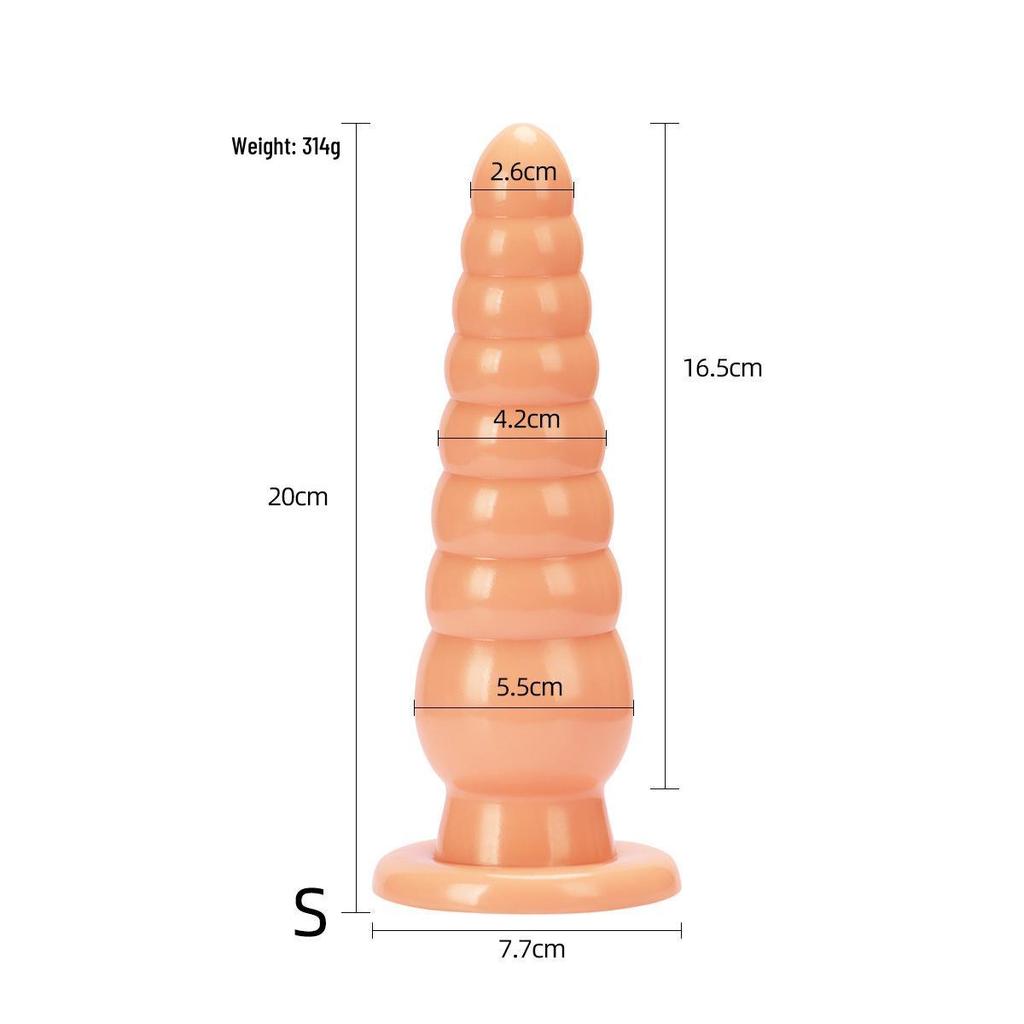 Giant Eight-Section Anal Plug Erotic Toy for SM Stimulation