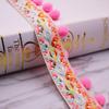 1/5/10Yards Pom Pom Trim Lace Fabric MINI Pearl Pompom Fringe Ribbon Sewing Lace Kintted Fabric Handmade DIY Craft Accessories