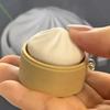 @@Simulation Bun Keyboard Clicker Keychain Mini Steamed Bun Stress Relief Sensory Fidget Toys For Autism Adhd Decompression Toy