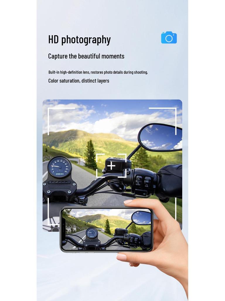 Q28 Zestaw słuchawkowy Bluetooth do kasku z kamerą HD 1080P i rejestratorem jazdy motocyklowej