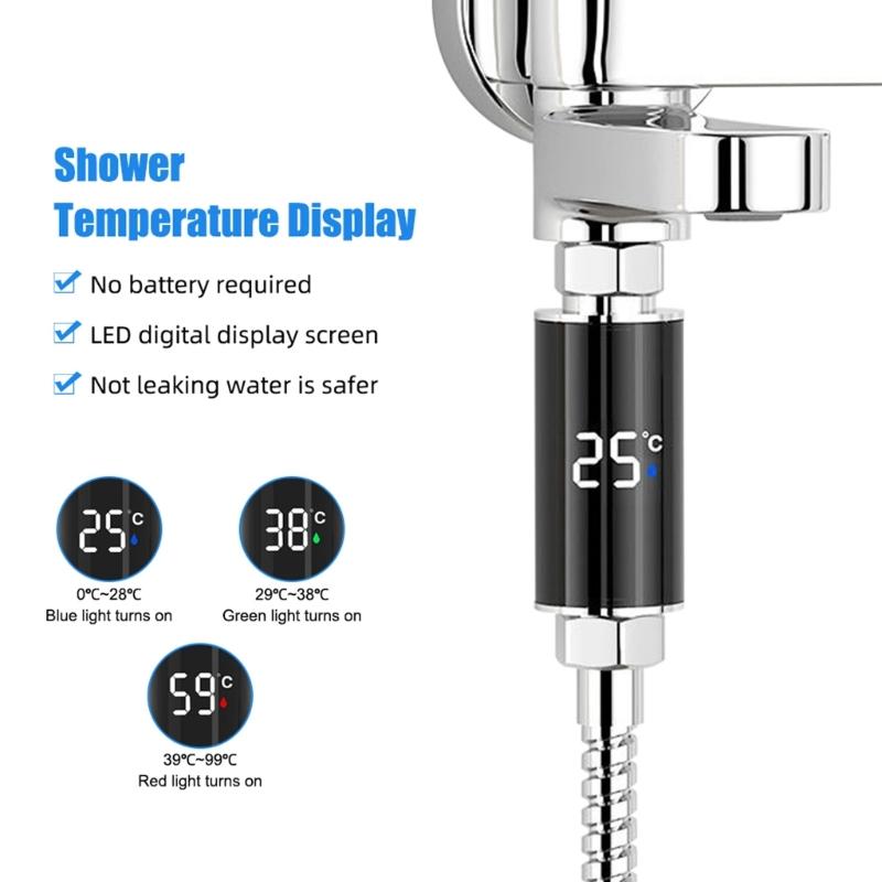 Hohe Genauigkeit LED Digital Wasser Für Bad Dusche Temperaturüberwachung Mit Sofort Ablesbarem Display