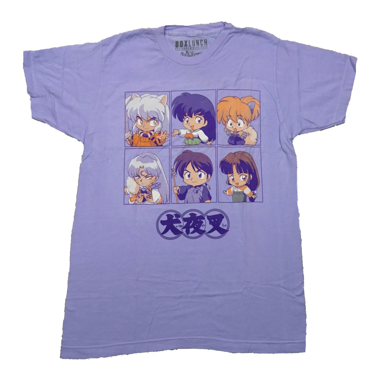 InuYasha New Adult T-Shirt - Main Cast Chibi Character Boxes XXXL