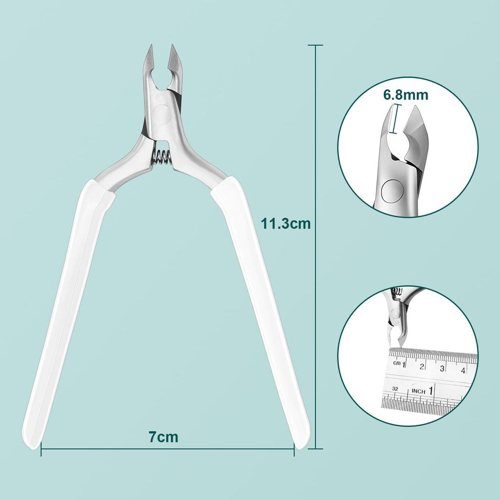 CGBE Cuticle Professional Cuticle Cuticle Cuticle Nail Nipper Nipper, Trimmer, Clipper, Nipper, (White)