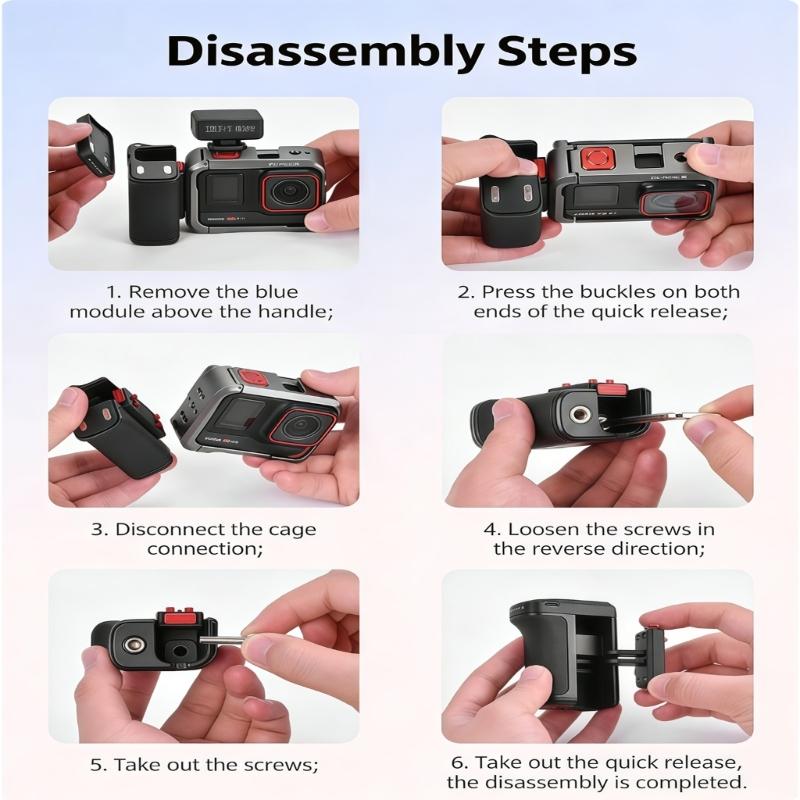 Camera Magnetic Base Bluetooth-compatible Remote Control Street Camera Handle Photography Shutter Button For Action 6