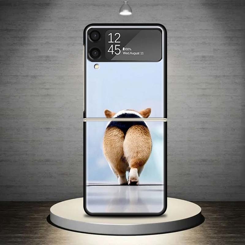 

Милый Прекрасный Корги Собаки Чехол для Телефона Для Samsung Galaxy Z Flip 7 6 5 4 3 5G Ударопрочный Чехол Z Flip7 Flip6 ZFlip5 Flip3 Flip4 Люкс Samsung Z Flip 7