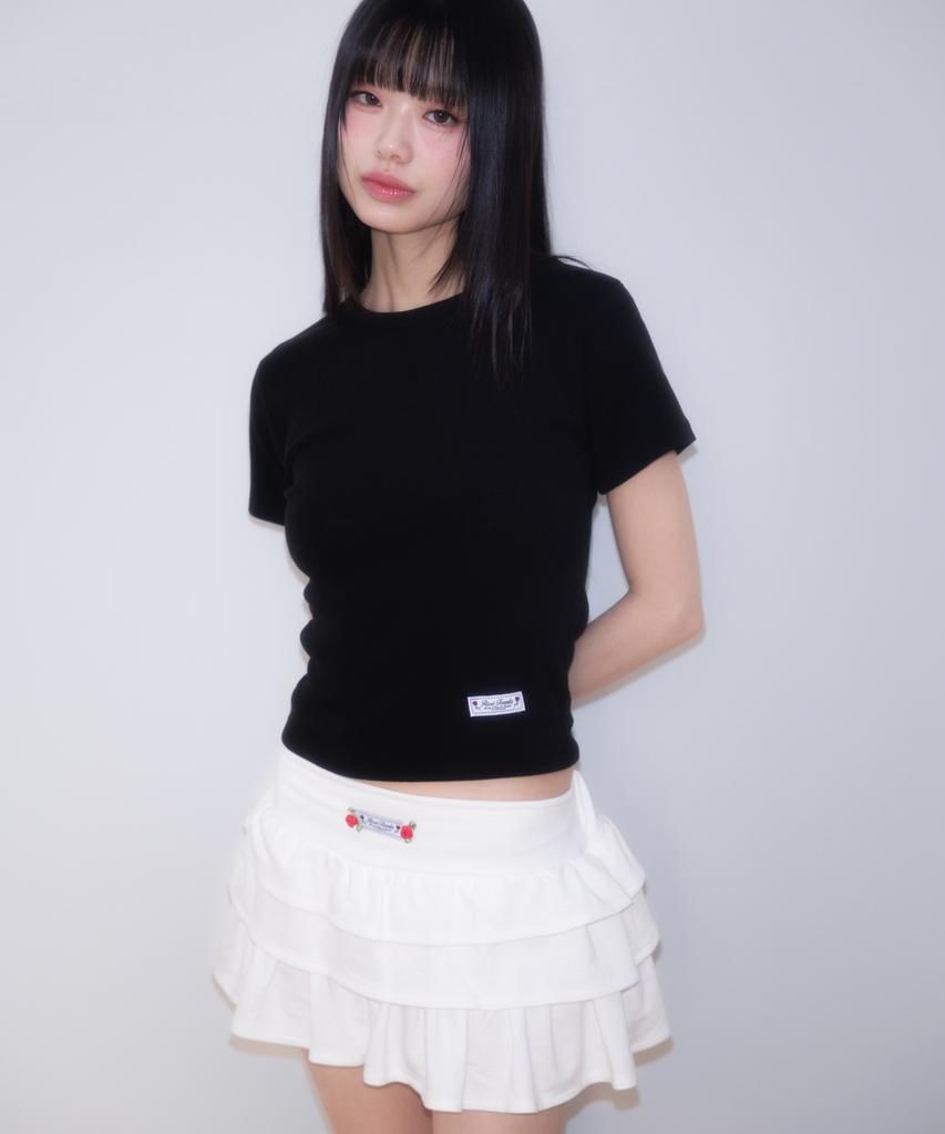 Rose Franz Rose Cancan Mini Skirt [White]