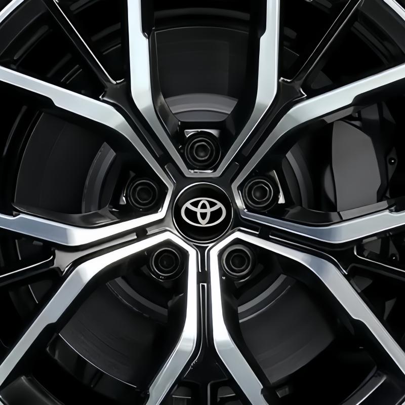 56mm Hliníková slitina logo Krytka středu kola Odznak nálepka Pro Toyota Prado Rav4 Yaris Hilux Prius Corolla Camry Příslušenství