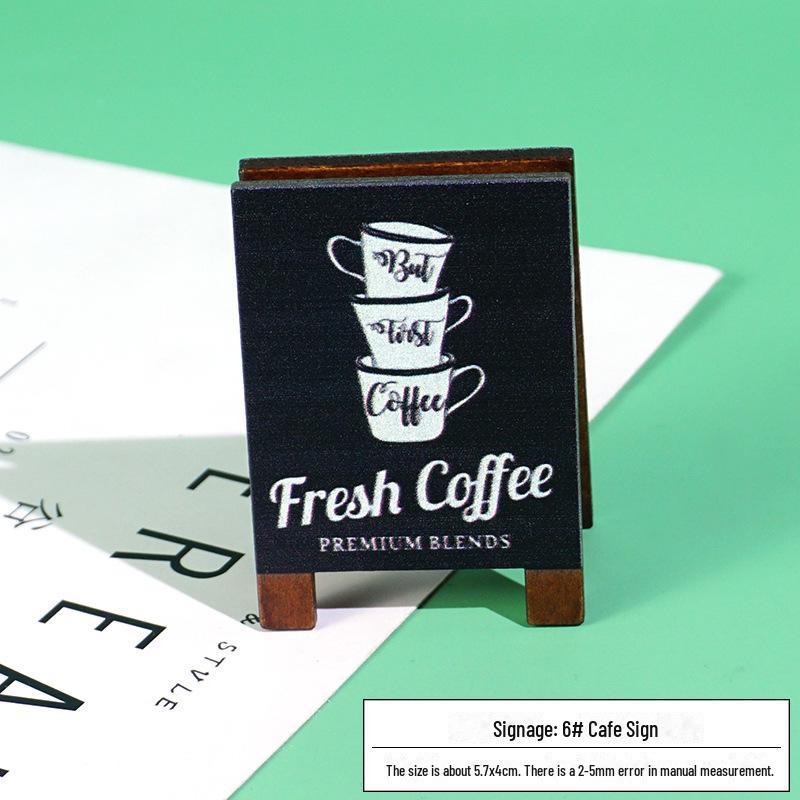 

Симпатичные мини-вывески для мороженого в виде молочного чая и кофейни, аксессуары своими руками