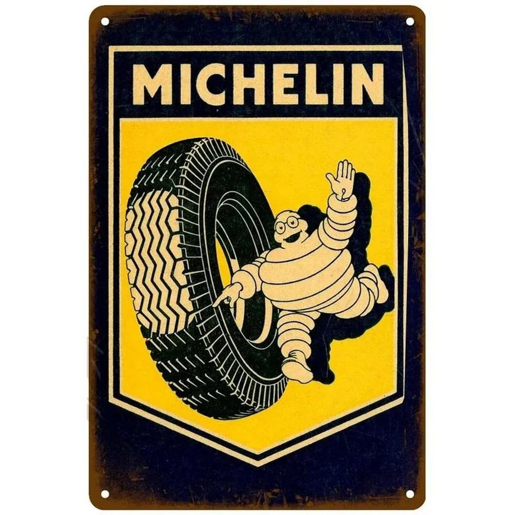 Tire Garage Shop Plaque Metal Tin Signs Wall Decoration Vintage Art Posters Iron Painting for Man Cave Home Cafe Garden Club Bar