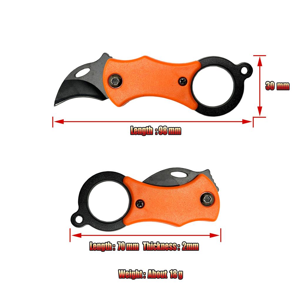 Mini Fox Necklace Pocket Knife Outdoor Portable Defense Eagle Claw Folding Knife Home Travel Open Box Keychain Folding Knife