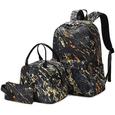 Large School Backpack for Boys Elementary and Middle School Water Resistant Teens Bookbag Set 3 Pcs Fashion Kids School Bags