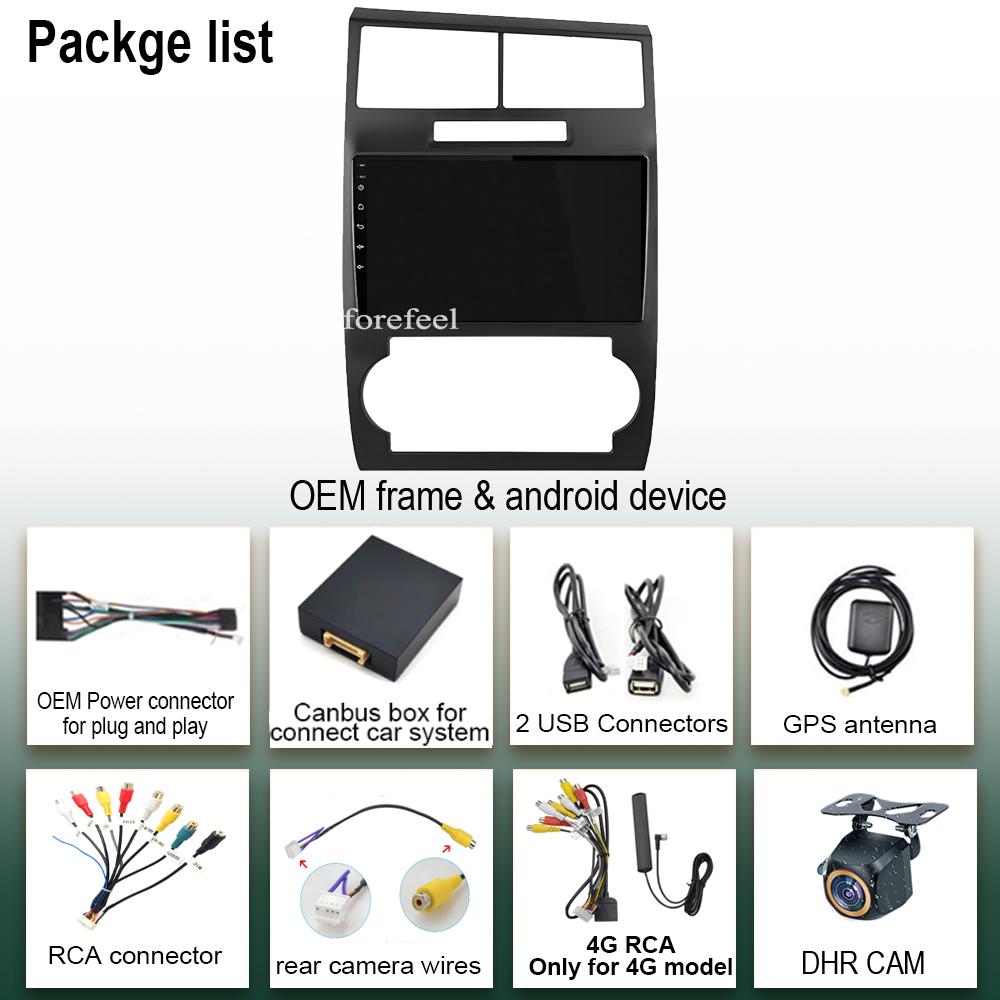 For Dodge Charger Magnum 2005-2007 Car Android 13 Auto Touch QLED Screen Carplay HDR QLED Head Unit Player No 2DIN DVD WIFI BT