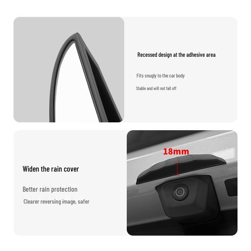 2026 Dustproof No-Install Rear Car Camera Rain Cover