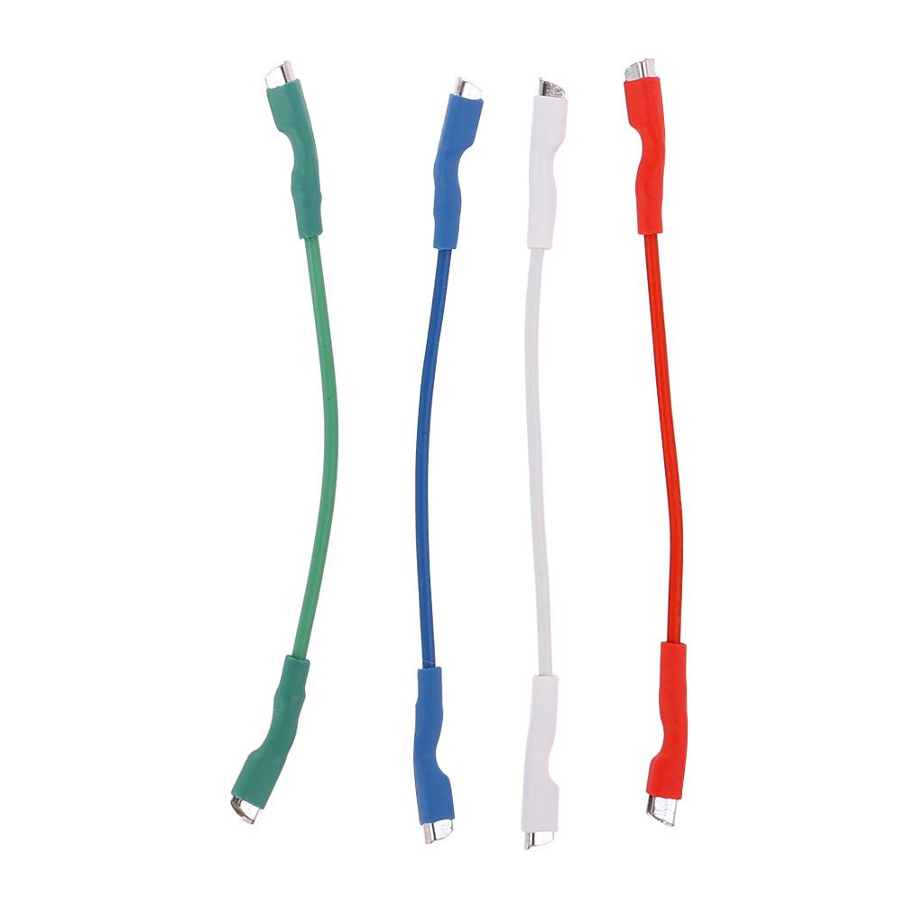 4Pcs Silver Leads Wires Header Wire Cable 40mm for 1.2-1.3mm Pins Turntable Phono Headshell Tonearm UNiversal