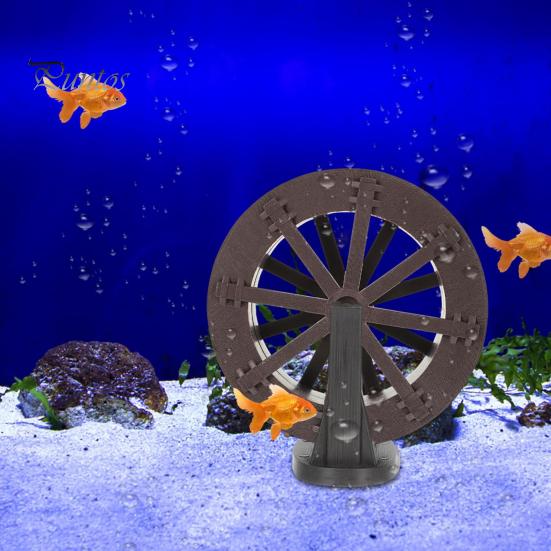 Wasserrad DIY Wasserfall Brunnen Zubehör Brunnenrad für Bach- und Generatorszenen Layout Aquarium Dekor