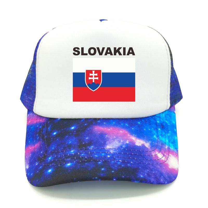 Slovakia Trucker Cap Summer Unisex Cool Country Flag Hat Baseball Caps Unisex Outdoor Mesh Net Caps