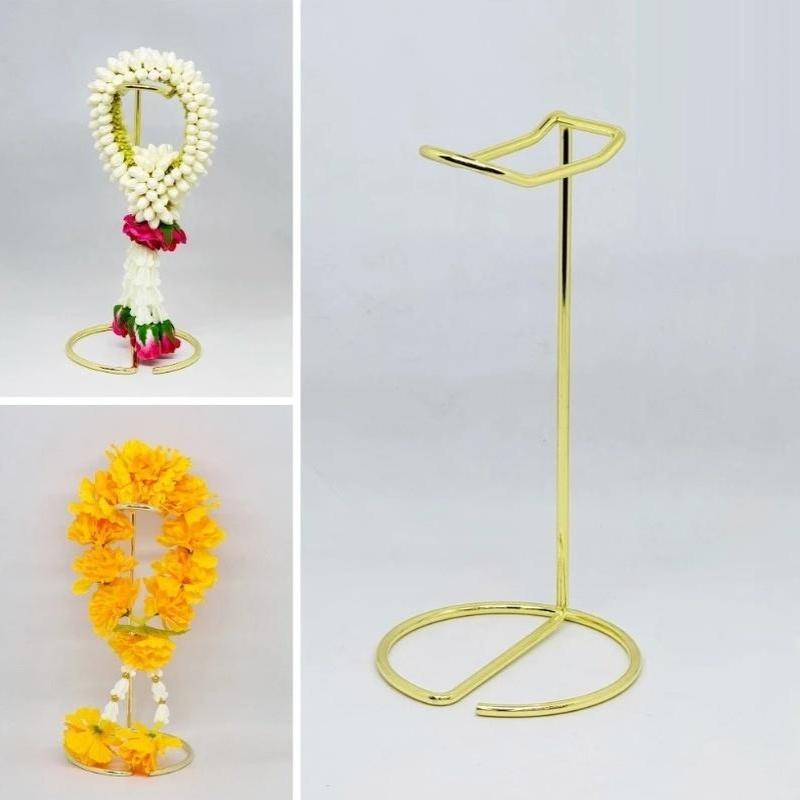 Sleek Headphone Stand Premium Metallic Iron Build Non-Slip Stable Base Polished Finish for Home Studio Desktop