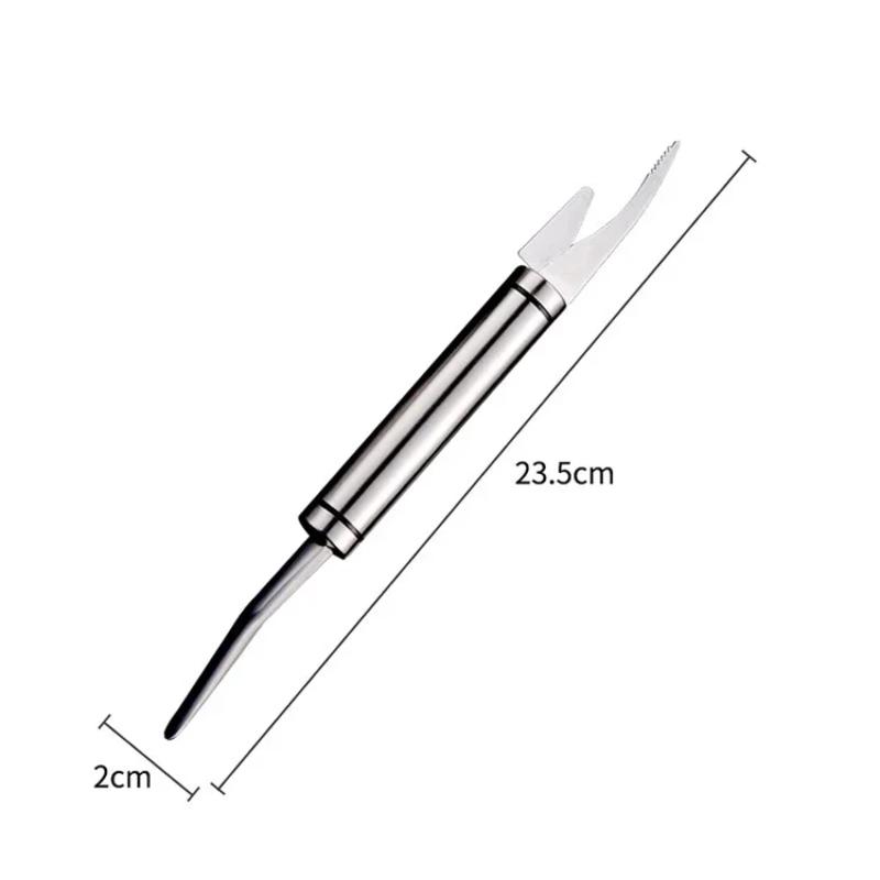 1/2Pcs Stainless Steel Shrimp Cutter Multifunction Double-ended Removal Shrimp Line Fish Scaler Household Kitchen Seafood Gadget