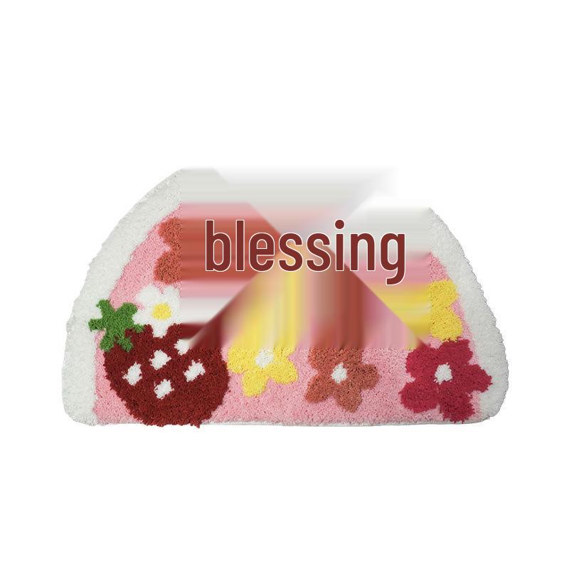 

Неровный мультяшный фруктовый флокированный водопоглощающий коврик для ванной 45x70 cm