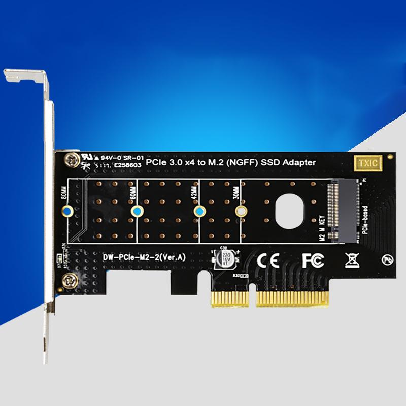1Pcs Pci-Express To M.2 Solid State Drive Extend Adapter Pcie X1 X4 To M.2 Nvme Converter Card For 2230 2242 2260 2280 Ssd