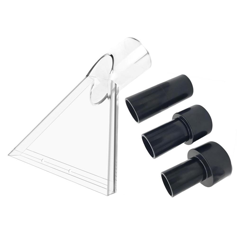 Transparent Swivel Head Vacuum Nozzle Kit With Large And Small Clear Tips And Adapters For Carpet And Upholstery Cleaning