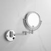 Rechargeable LED Wall-Mounted Folding Double-Sided Makeup Mirror