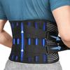 Breathable Air Mesh Back Support Brace For Lower Back Pain Relief with 6 Stays Anti-skid Lumbar Support Belt