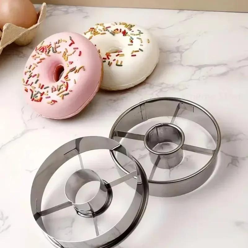 1PC Donut MoldsChocolate Cake MoldsMousse Ring Round Cookie Cutter MoldsCake Decorating Baking Supplies