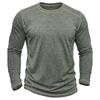 Men's Retro Long Sleeve T-Shirt Casual Soft Basic Tee for Daily Streetwear Outdoor Breathable Spring Autumn Tops