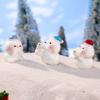 8Pcs DIY Accessories Figurines Snowman Miniature Model High Quality Snowman Statue