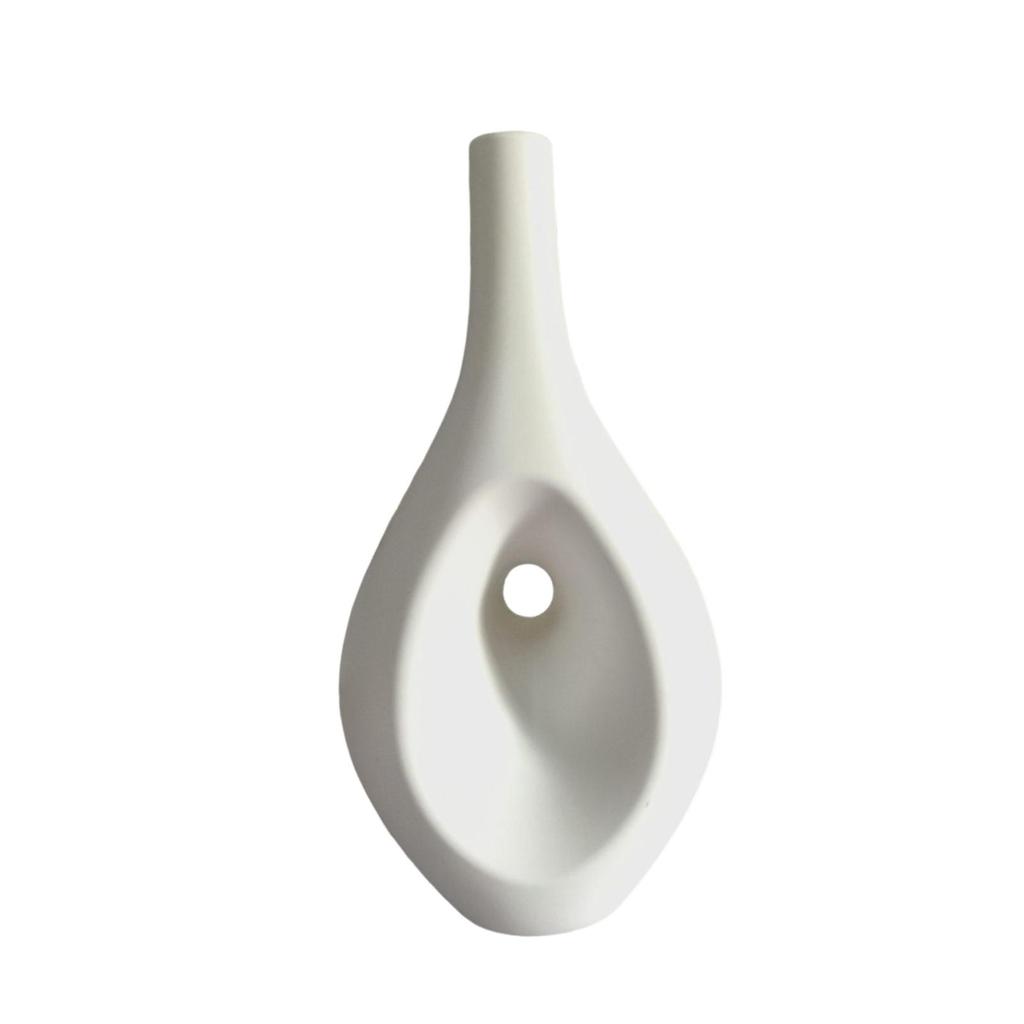 Flower Vase Modern Simple Desktop Ornament Floral Container Decorative Art Vase Dried Flower Arrangement for Home Bookshelf