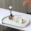 Light Luxury Leather Aromatherapy Tray, High-end Storage Tray, Living Room Coffee Table, Minimalist Model Room Decoration