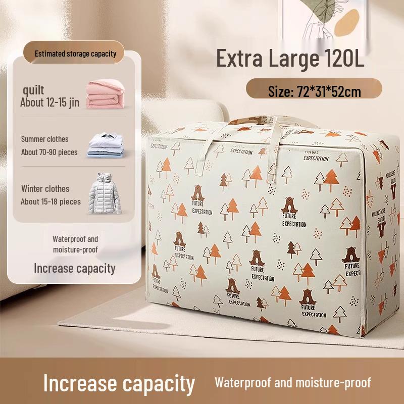 

Водонепроницаемый органайзер для хранения одеял и одежды большой вместимости Forest Bear XL Quilt Storage Bag, 100-pack
