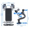 Bicycle Smartphone Motorcycle Smartphone Phone Holder with Instant for Cycling and Road Bikes Holder, Stand, Lock, 360-Degree Rotation, (Red)