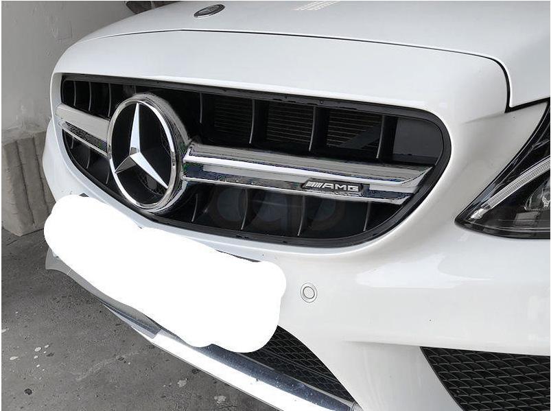 

Front grille C63-design 2014-2018, with camera for Mercedes C-class W205