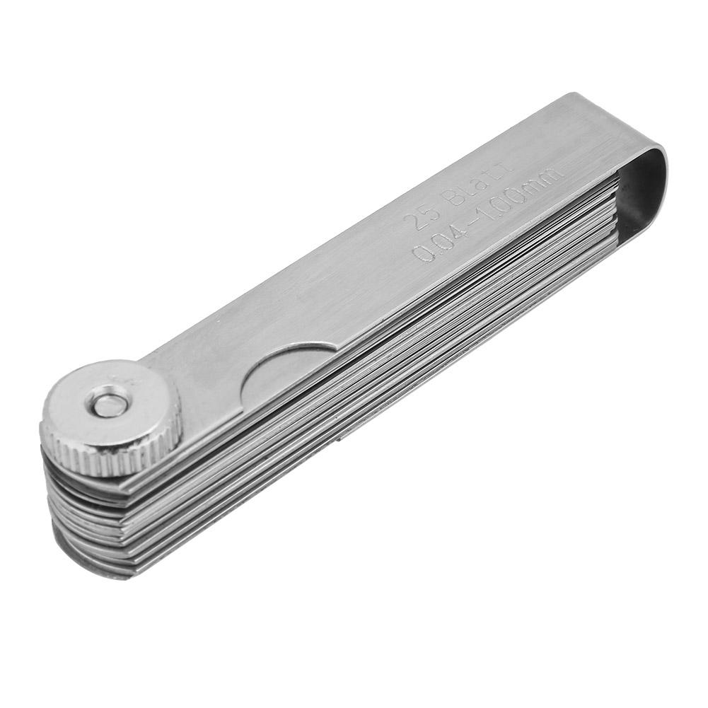 75mm Stainless Steel Feeler Gauge Ruler Welding Inspection Tool (0.05-1.00mm)