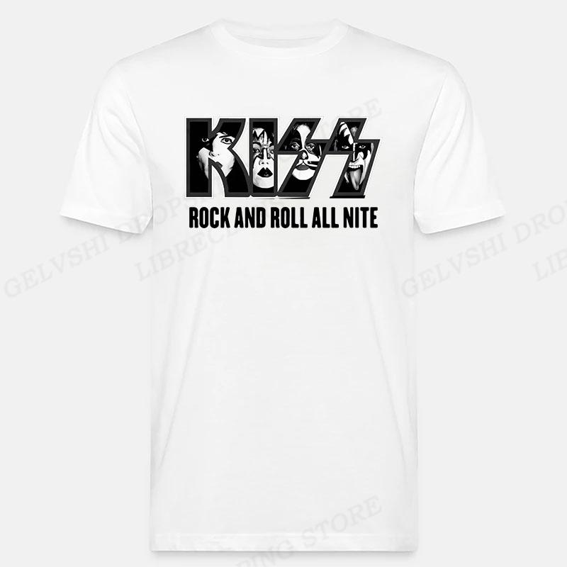 Tričko Kiss Band Unisex Unisex Módní Tričko Bavlněné tričko Dětské Hip Hop Trička Trička Unisex Košile Hombre Tops Rocková kapela