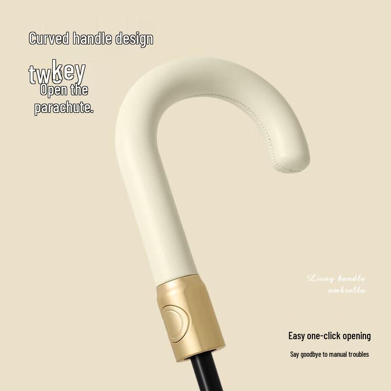 MAYDU 16-Rib Large Manual Straight Umbrella - Water-Activated Pattern