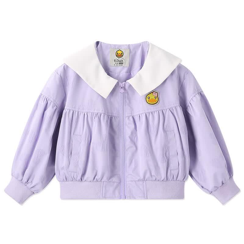 B.Duck Girls' Lapel Jacket