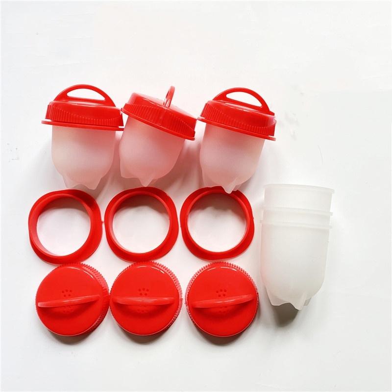 6Pcs Set Silicone Egg Cups Stands Holders for Serving Hard and Soft Boiled Eggs Non Stick Silicone Egg Cooker