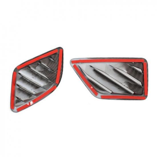 2xCarbon Texture Dashboard side Air Vent Outlet Cover For BMW 5 Series F10 11-17