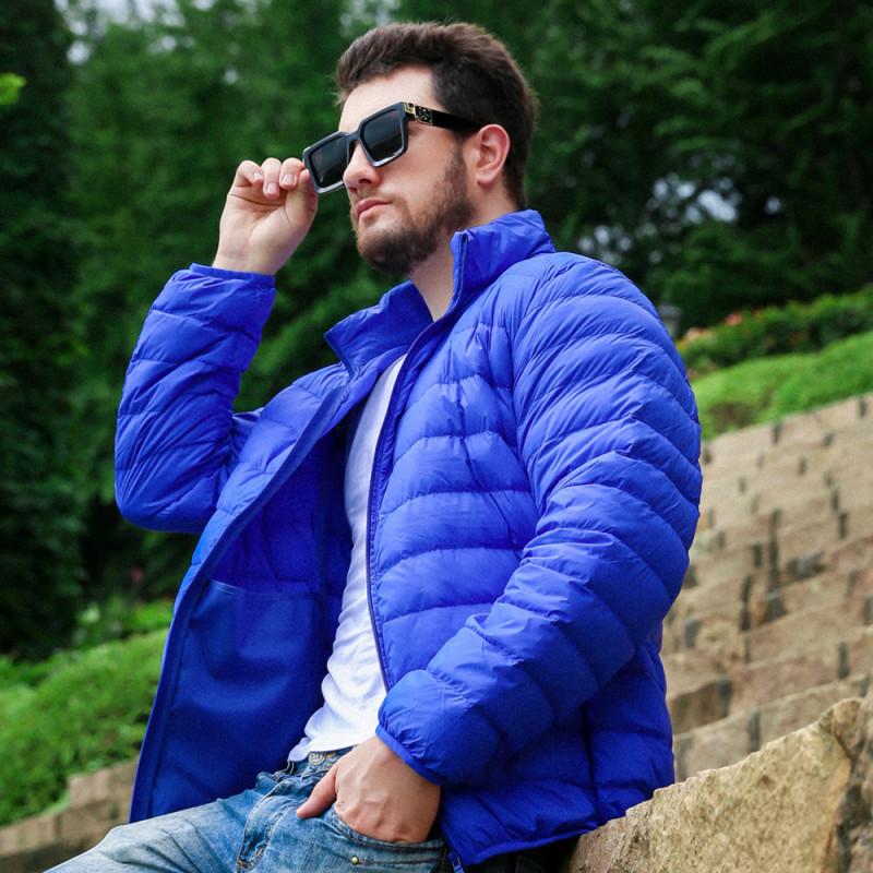 Men's 2024 Ultra-Light Down Jacket: Short, Hooded, Plus Size, Cold-Proof, Warm Autumn/Winter Outerwear for Young and Mid-Age Men