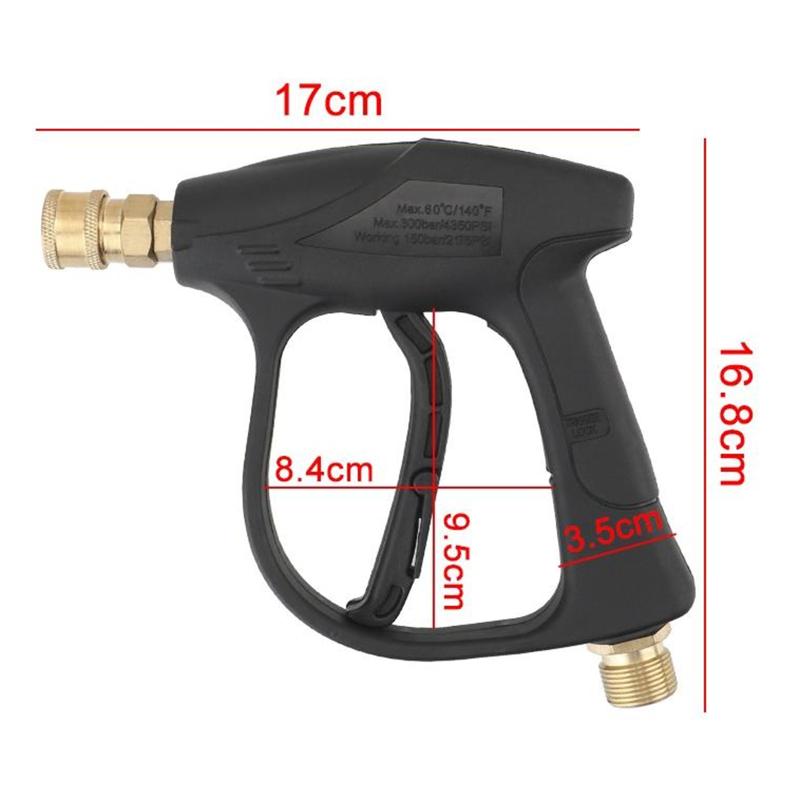 M22-15Mm Car Wash High Pressure Water Gun 1/4" Quick Release Snow Foam Gun Car Cleaning