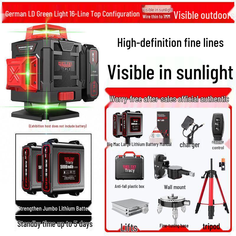 High Precision Green Laser Level: New Model Outdoor Wall and Floor Sticker
