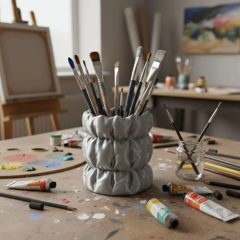 Wear-Resistant 3D Printed Pen Holder Creative Pen Stand Unique Desktop Organizer  Home Decoration