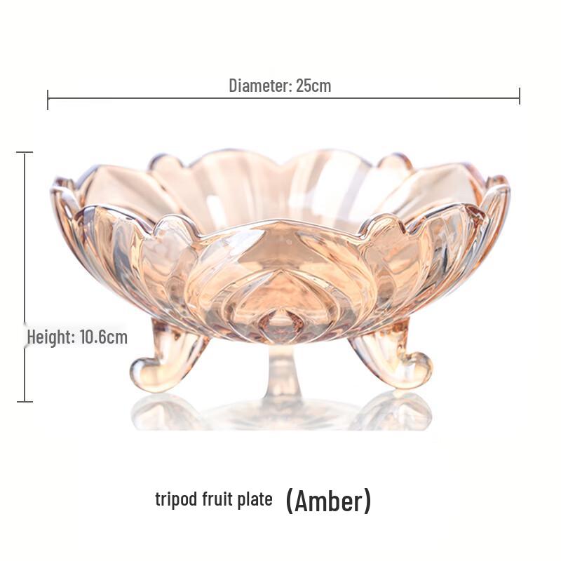 Glass Fruit & Candy Serving Dish