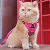 New cat leash pet vest type chest back small dog breathable belt reflective anti-break free walking cat leash