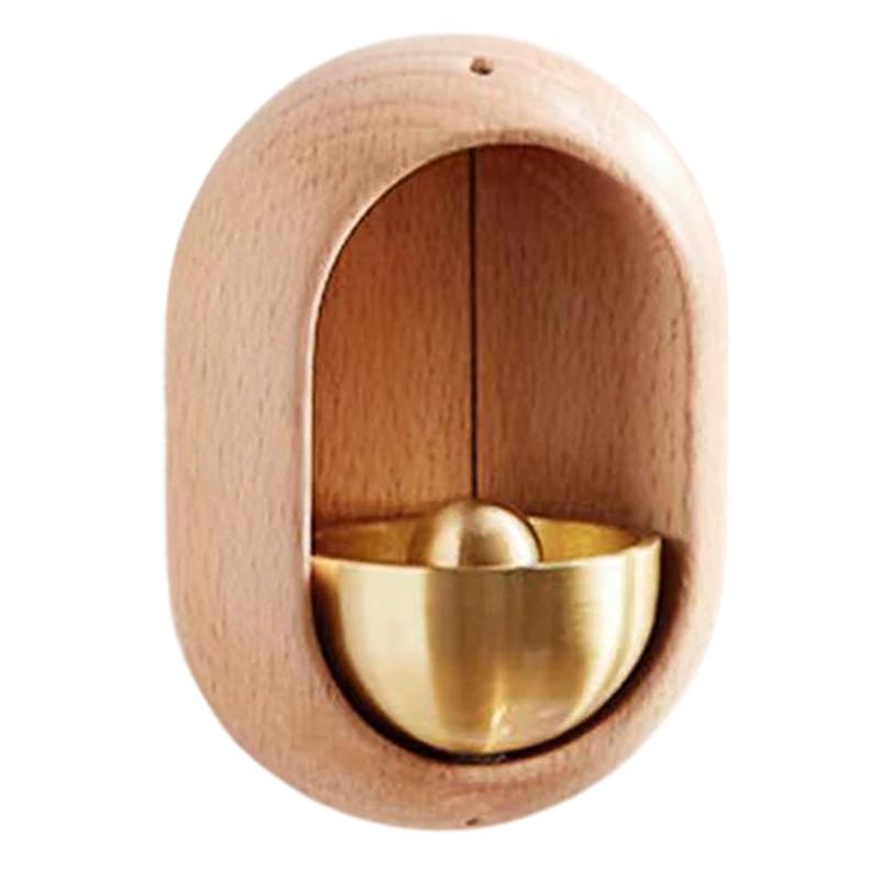 AEE4-Dopamine Japanese Wooden Entrance Door Bell Decorative Wireless Bird Wind Chime Home Decor Home Opening Hanging