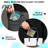 Frosted Slide Lock Pouches Clear Bags, Thick EVA Reusable Storage with Colored Slider, Small Item Pill Pouches, for Coin Jewelry Paper Clips