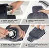 2L Large Non-Electric Hot Water Bottle - Super Soft Plush Cover Rubber Warmer Multi-Use for Hands Feet Warmth Home Office Winter